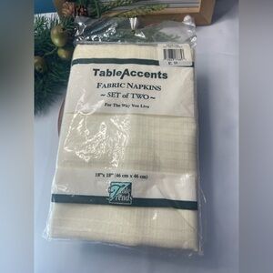 TableAccents Fabric Napkins Set of Two